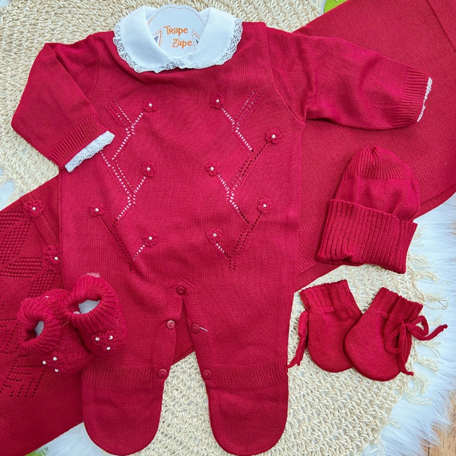 Saída de Maternidade Maria Eduarda - Vermelho